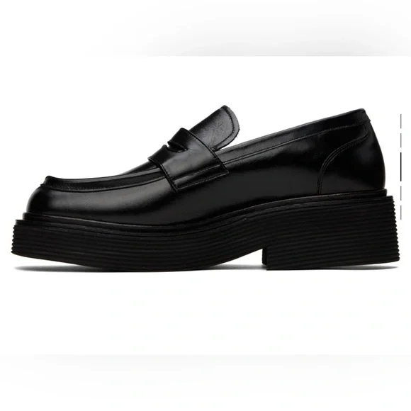 Marni Black Leather Loafers - Picture 4 of 8